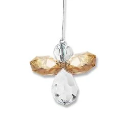 Ornement Ange Cristaux Swarovski -Magasin De Verrerie À Domicile ornement ange cristal ambre