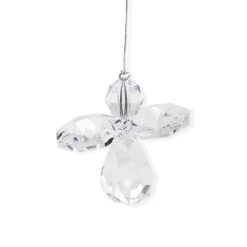 Ornement Ange Cristaux Swarovski -Magasin De Verrerie À Domicile ornement ange crustal incolore