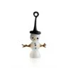 Ornement Bonhomme De Neige Verre -Magasin De Verrerie À Domicile ornement bonhomme de neige verre noir