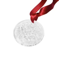 Ornement Poinsettia 2020 Cristal Lalique -Magasin De Verrerie À Domicile ornement de noel POINSETTIA 2020 Lalique