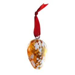 Ornement œuf De Pâques Cristal Lehrer Lorraine -Magasin De Verrerie À Domicile ornement oeuf paques cristal lorraine ambre