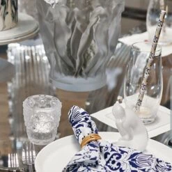 Photophore Anémones Lalique -Magasin De Verrerie À Domicile photophore anemone cristal lalique france