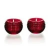 Eye Photophore Rouge X2 Baccarat -Magasin De Verrerie À Domicile photophore rouge baccarat eye