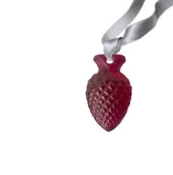 Ornement Pomme De Pin Cristal Lalique -Magasin De Verrerie À Domicile pomme de pin rouge lalique