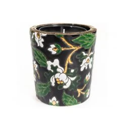 Pot à Bougie Noir Héritage Émaux De Longwy