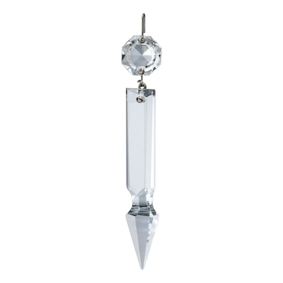 Prisme Cristal Argent Pour Lustre 4 Prisme Cristal Argent Pour Lustre – Image 2