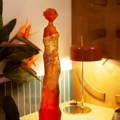 Galatéa Ambre Et Or Daum Jean-Philippe Richard -Magasin De Verrerie À Domicile sculpture jean philippe Richard Galatea ambre or 2