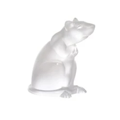 Sculpture Rat Lalique -Magasin De Verrerie À Domicile sculpture rat cristal lalique