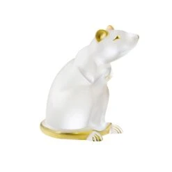 Sculpture Rat Lalique -Magasin De Verrerie À Domicile sculpture rat tamponne or lalique