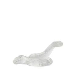 Motif Serpent Tête Levée Lalique -Magasin De Verrerie À Domicile sculpture serpent incolore lalique
