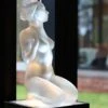 Statuette Petite Nue Aphrodite Lalique -Magasin De Verrerie À Domicile scupture nu cristal lalique