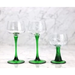 6 Verres Bas Alsace Taillés T.s -Magasin De Verrerie À Domicile service verre vin blanc alsace cristal min