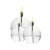 Set 3 Lampes à Huile Sphère (pm – Mm – Gm) -Magasin De Verrerie À Domicile set 3 lampes huile verre 1