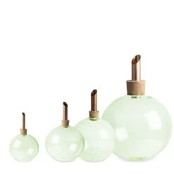 Vase Verre Vert Scandinavia -Magasin De Verrerie À Domicile soliflore verre vert design