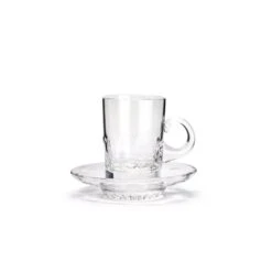 Tasse Et Soucoupe Monaco Cristal De Paris X6