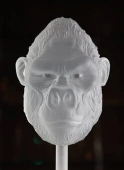 Tête De Gorille Mat Pâte De Cristal Par Loïc Ortega 9 Tête De Gorille Mat Pâte De Cristal Par Loïc Ortega -Magasin De Verrerie À Domicile tete de gorille verre mat 2