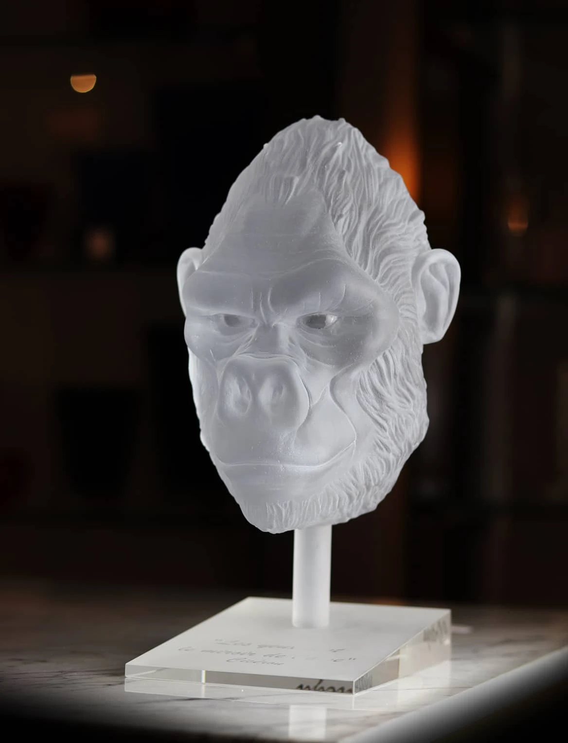 Tête De Gorille Mat Pâte De Cristal Par Loïc Ortega 4 Tête De Gorille Mat Pâte De Cristal Par Loïc Ortega – Image 2