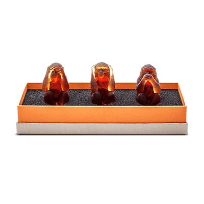 Les 3 Singes De La Sagesse Daum 3 Les 3 Singes De La Sagesse Daum