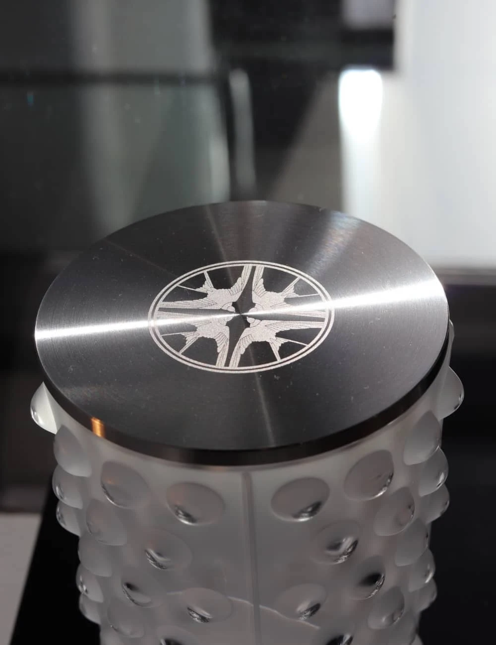 Vase Bougie Mossi Lalique 3 Vase Bougie Mossi Lalique