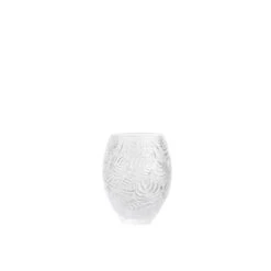 Vase Feuilles Lalique -Magasin De Verrerie À Domicile vase feuille incolore lalique