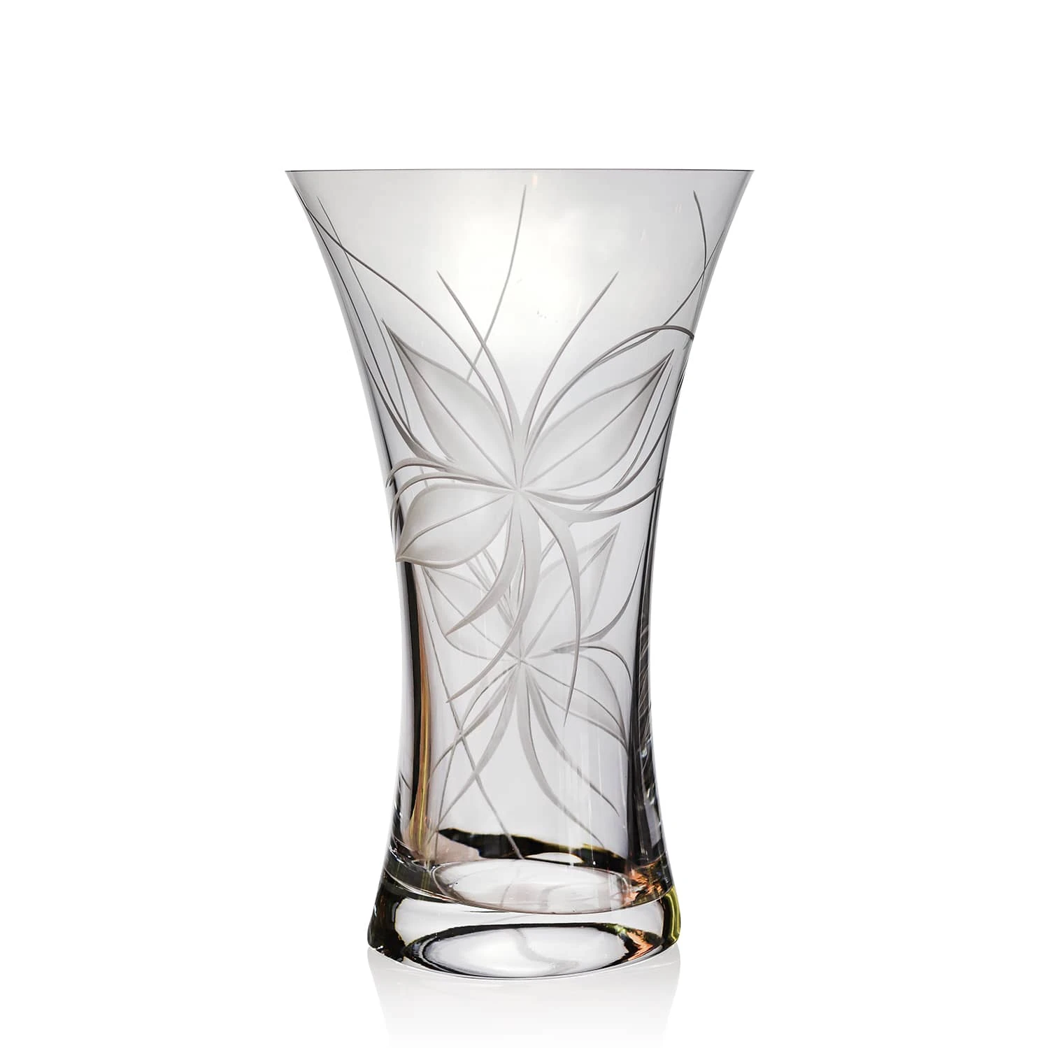 Vase Roni évasé Gravé Main Cristal Lehrer 3 Vase Roni évasé Gravé Main Cristal Lehrer