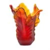 Vase Magnum Tulipe Ambre Foncé Daum -Magasin De Verrerie À Domicile vase tulipe daum magnum ambre