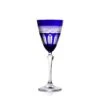 Verre Vin Cristal Bleu Mireille N°3 -Magasin De Verrerie À Domicile verre cristal bleu mireille 1