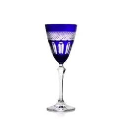Verre Vin Cristal Bleu Mireille N°3